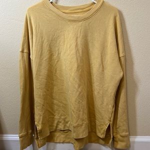 Mustard Sweatshirt Top
